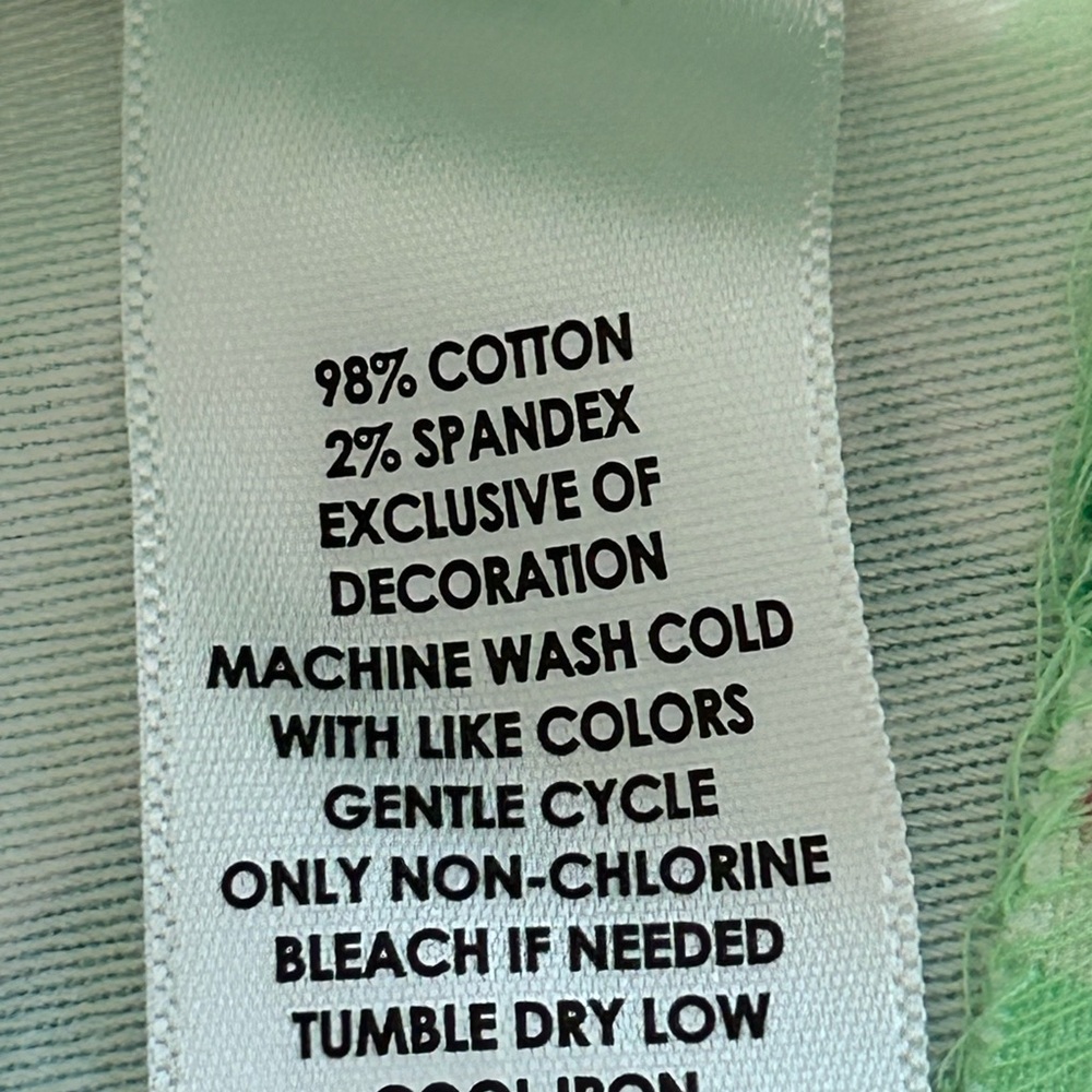Crown and Ivy Bunny Easter Dress Green White Size 14 - Picture 11 of 11